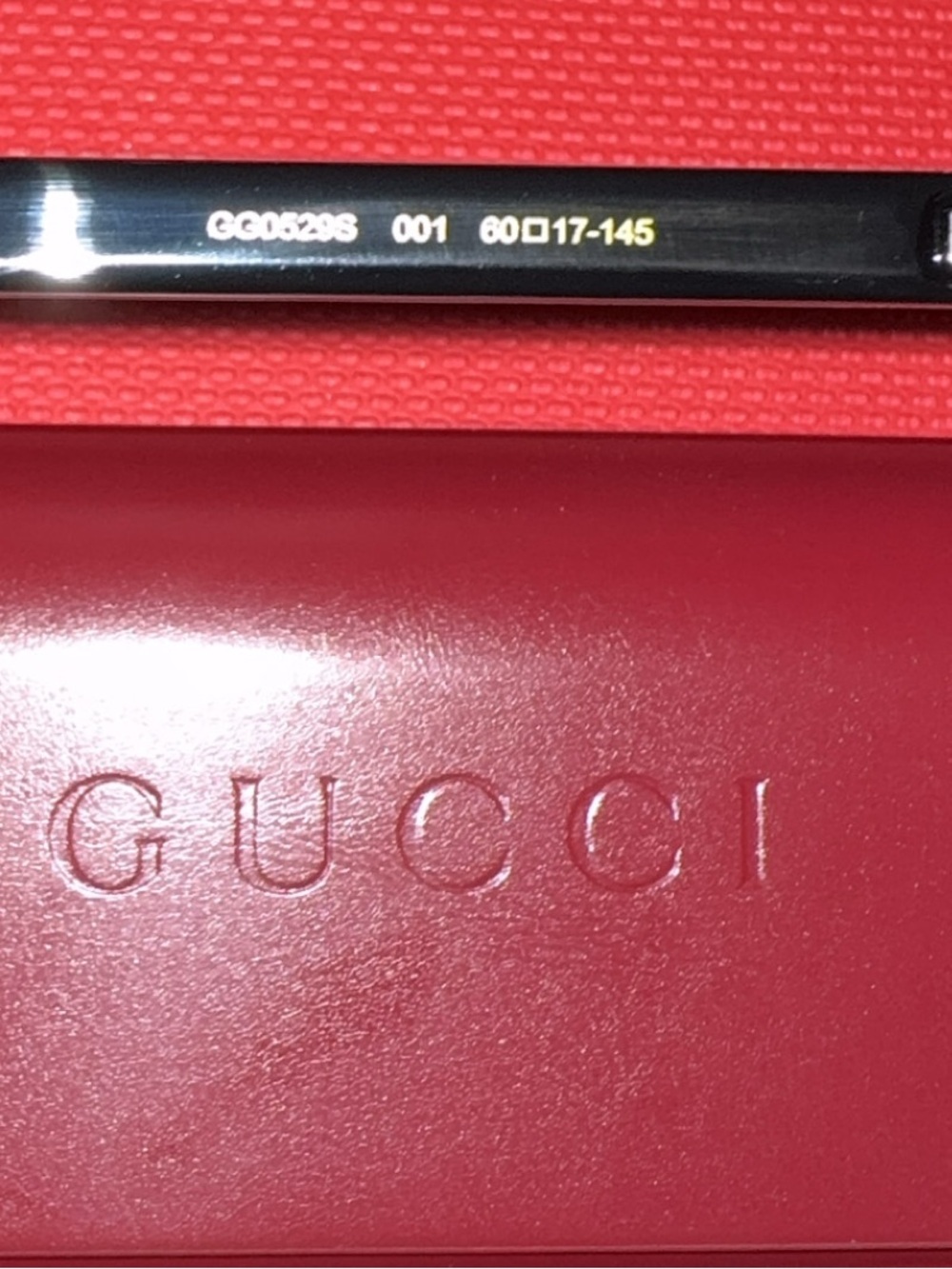 Gucci Gold Frame Black Lens Men’s Sunglasses - Picture 3 of 4